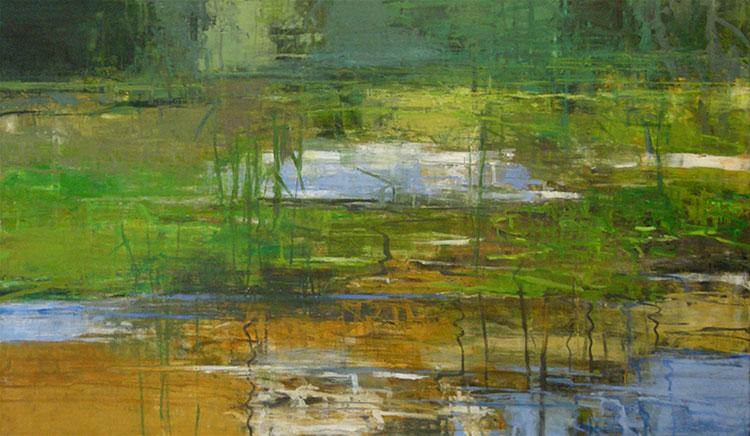 Bittern Haunt, 40 x 68, oil on canvas by Robert Baart